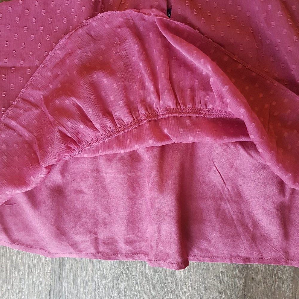 NWT Abercrombie Chiffon Sleeveless peplum top S - Picture 3 of 9
